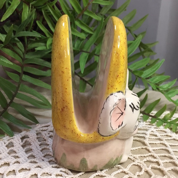 Vintage Mouse And Mushroom Napkin Holder Hand Painted 1983 - Picture 5 of 12